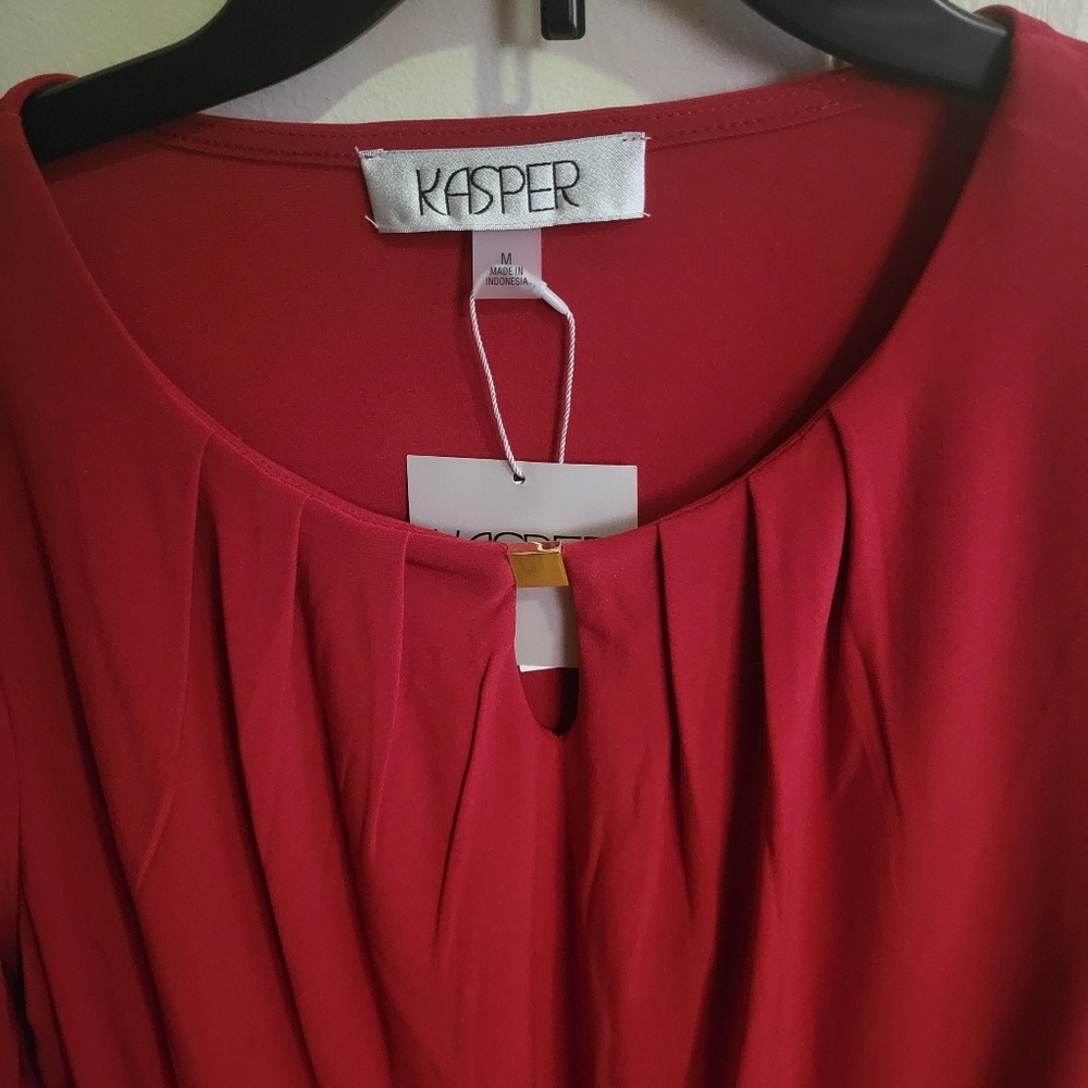 Kasper Women's Red Top - Picture 4 of 5